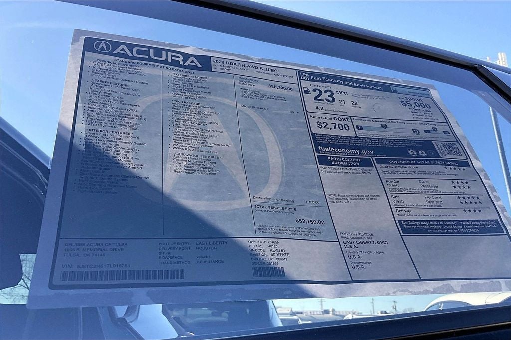 2026 Acura RDX A-Spec Package SH-AWD