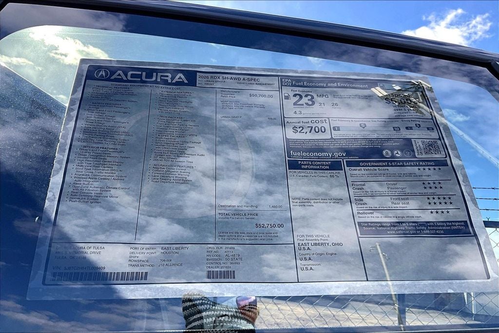 2026 Acura RDX A-Spec Package SH-AWD