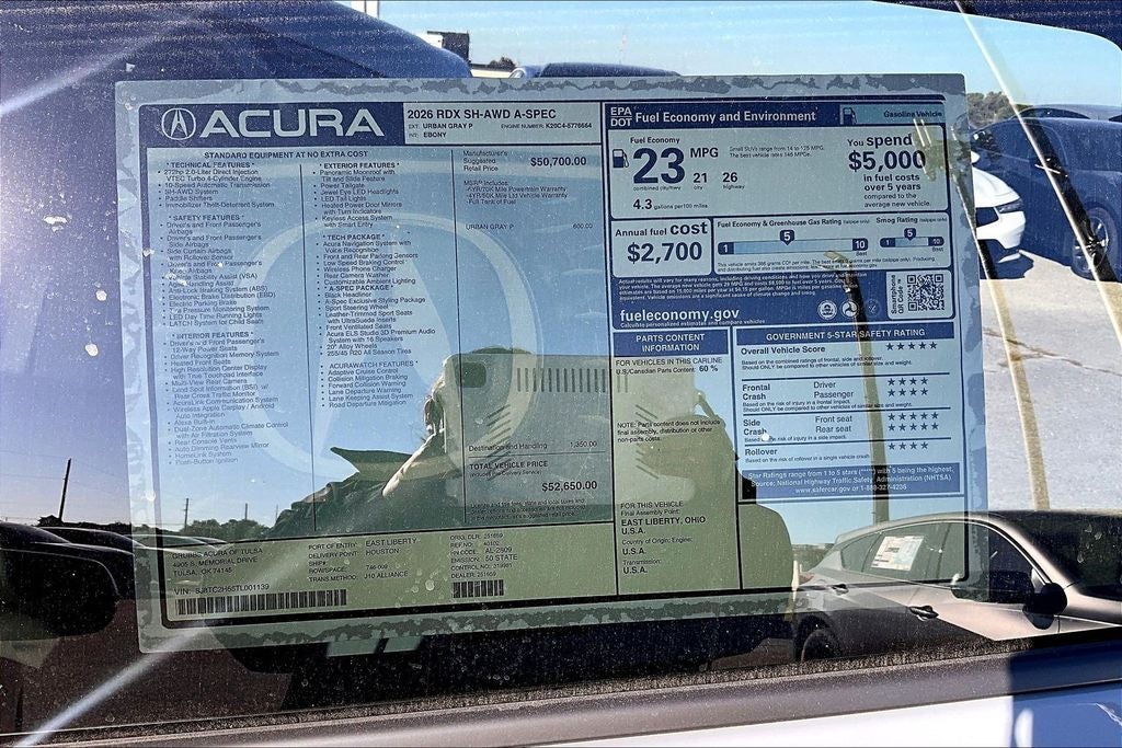2026 Acura RDX A-Spec Package SH-AWD