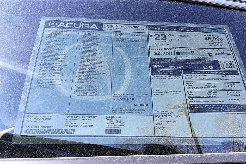 2026 Acura RDX Advance Package SH-AWD