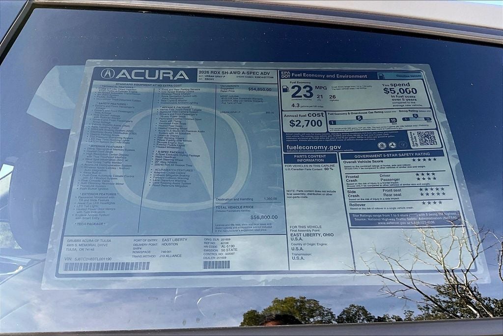 2026 Acura RDX A-Spec Advance Package SH-AWD