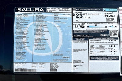 2025 Acura RDX A-Spec Advance Package SH-AWD