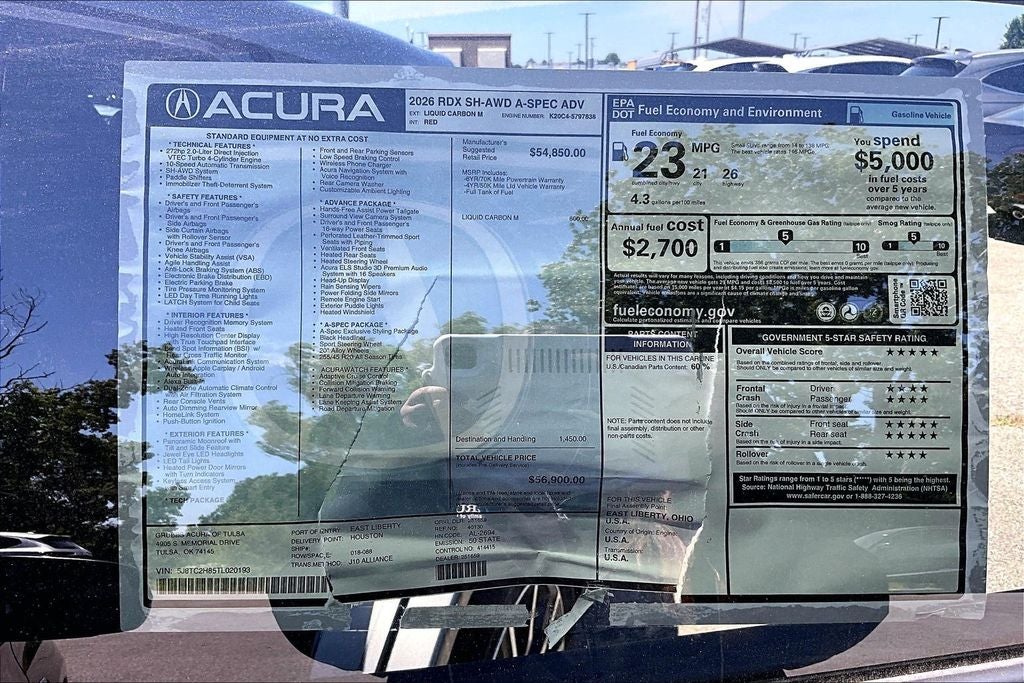 2026 Acura RDX A-Spec Advance Package SH-AWD