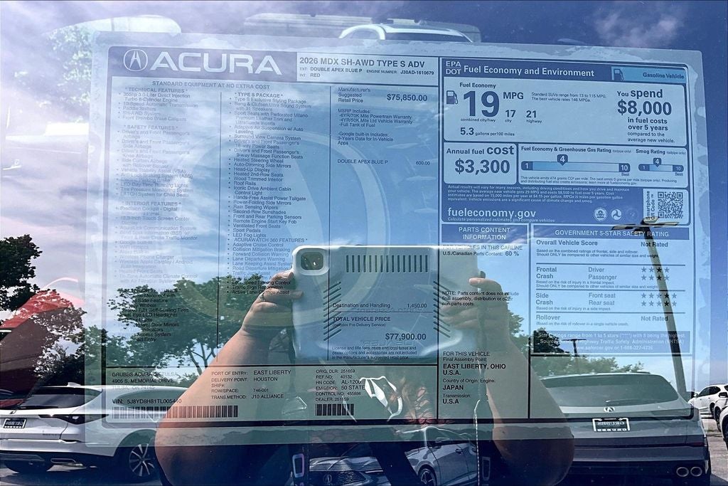 2026 Acura MDX Type S w/Advance Package SH-AWD