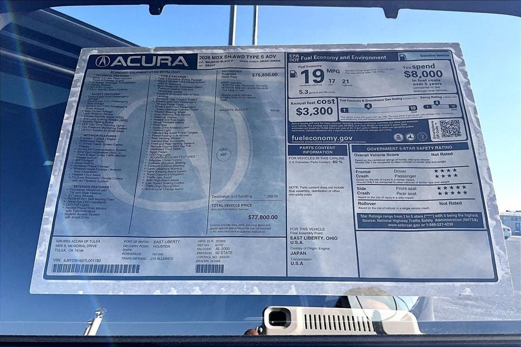 2026 Acura MDX Type S w/Advance Package SH-AWD