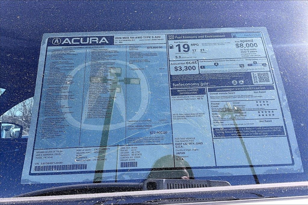 2026 Acura MDX Type S w/Advance Package SH-AWD