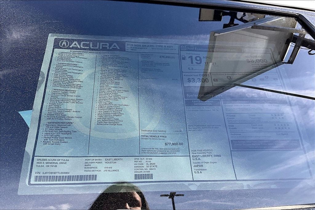 2026 Acura MDX Type S w/Advance Package SH-AWD