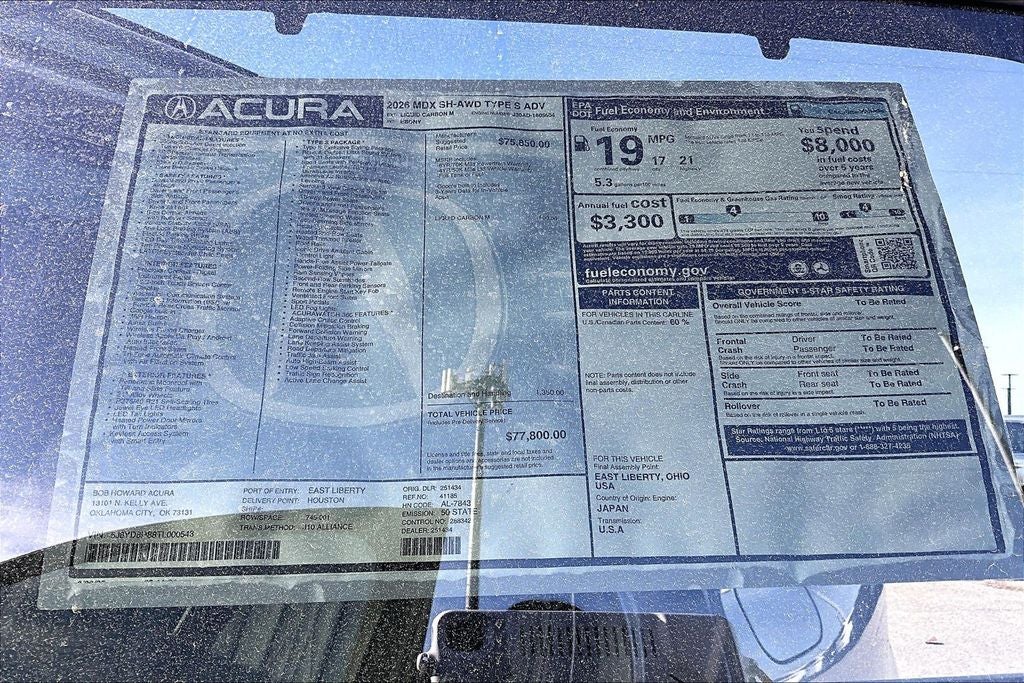 2026 Acura MDX Type S w/Advance Package SH-AWD