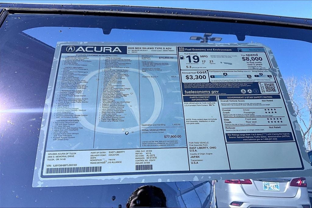 2026 Acura MDX Type S w/Advance Package SH-AWD