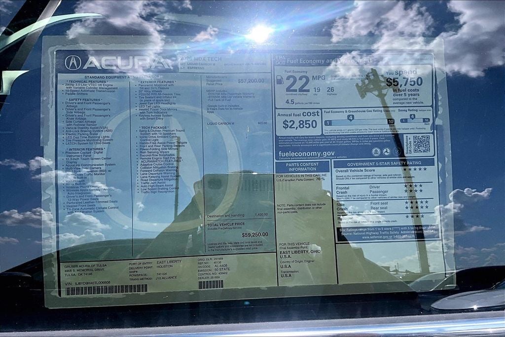 2026 Acura MDX Technology Package