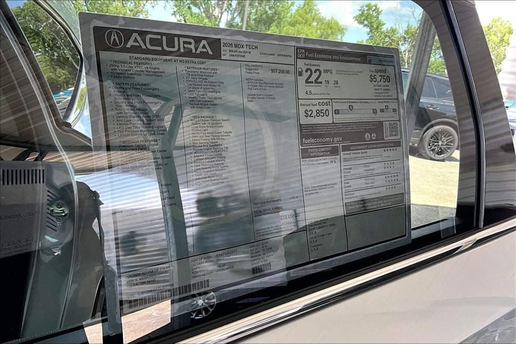 2026 Acura MDX Technology Package