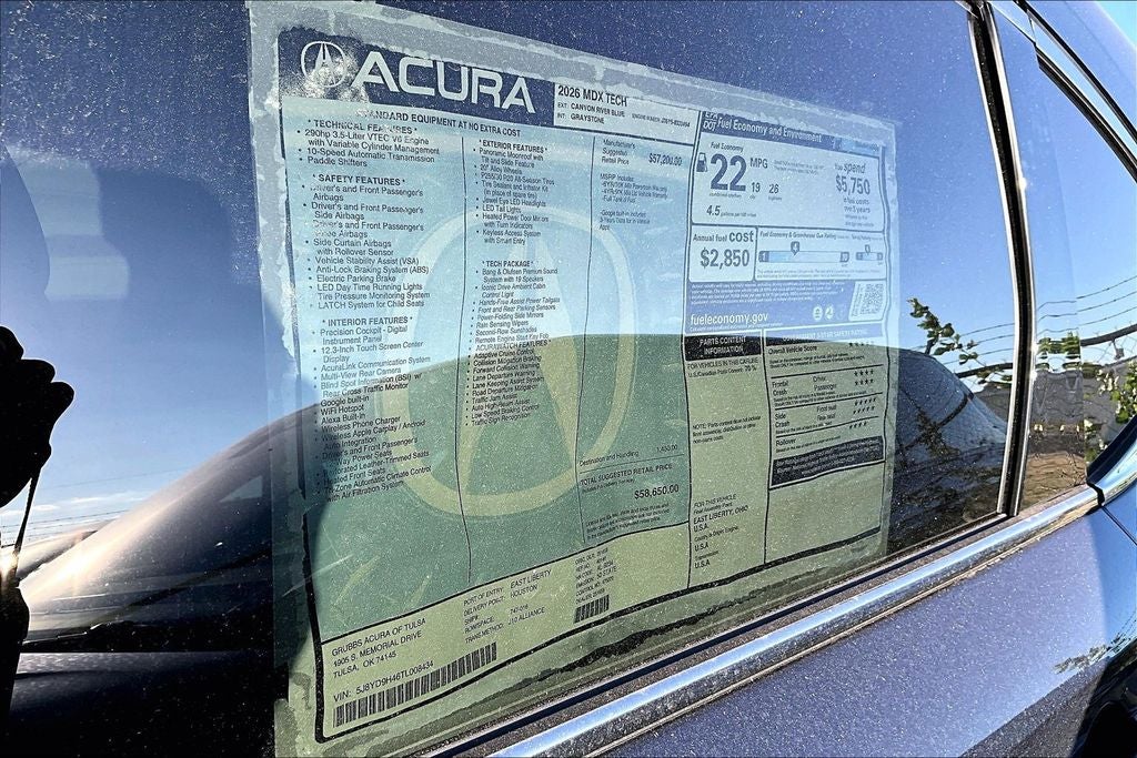 2026 Acura MDX Technology Package