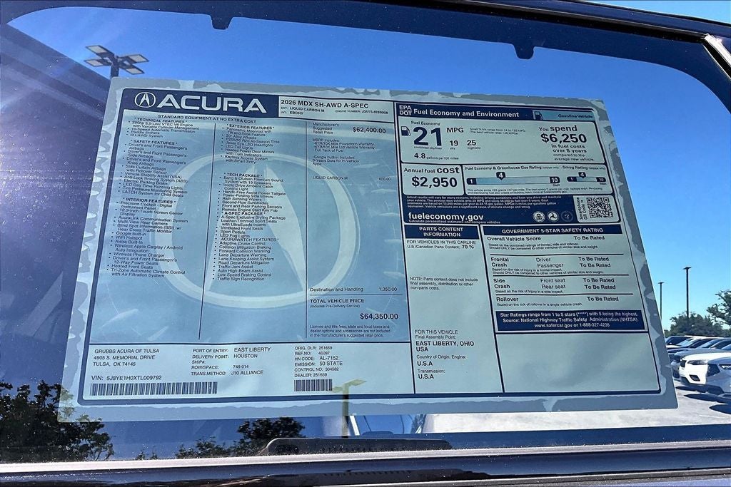 2026 Acura MDX A-Spec SH-AWD