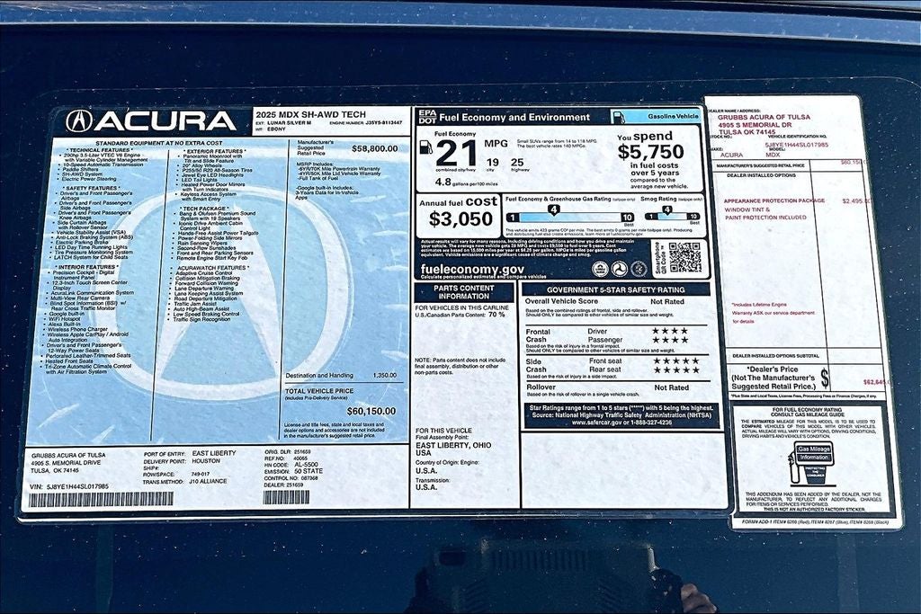 2025 Acura MDX Technology Package SH-AWD