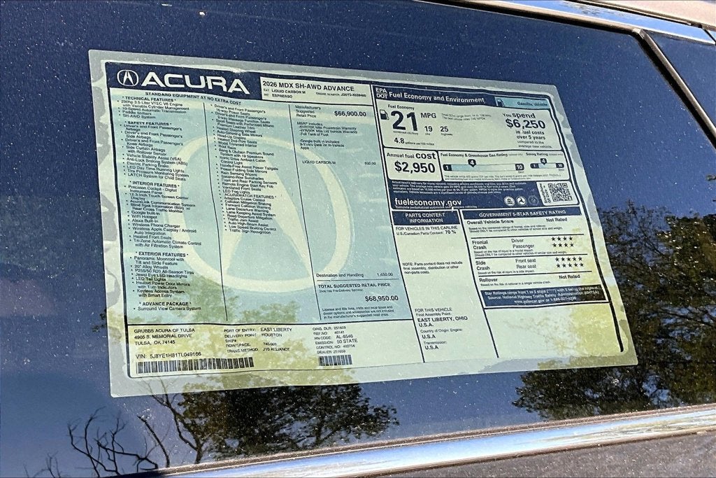 2026 Acura MDX Advance Package SH-AWD