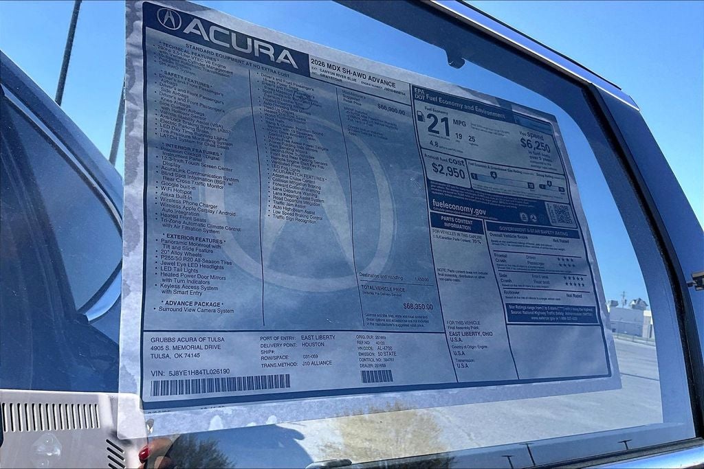 2026 Acura MDX Advance Package SH-AWD
