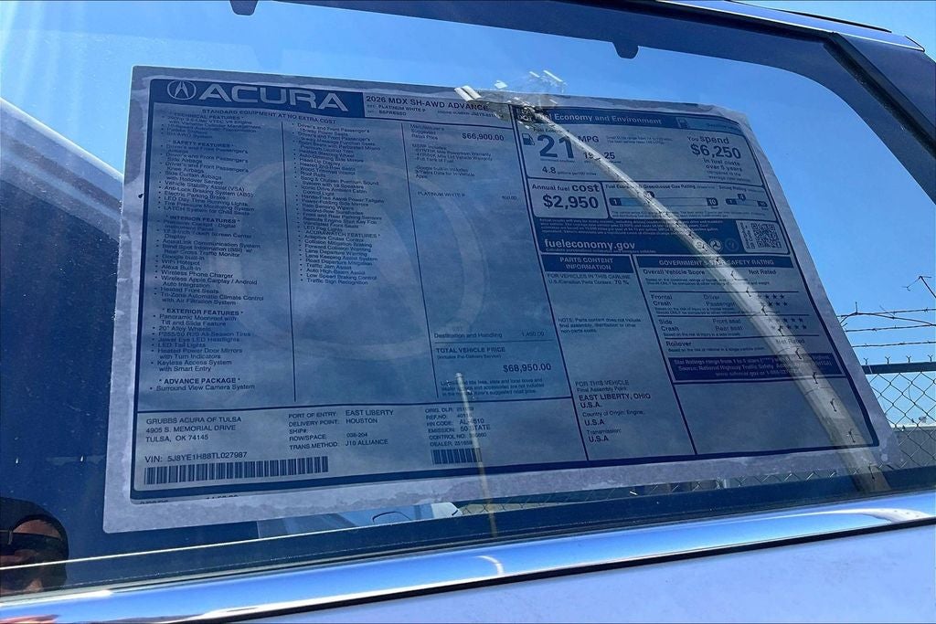2026 Acura MDX Advance Package SH-AWD
