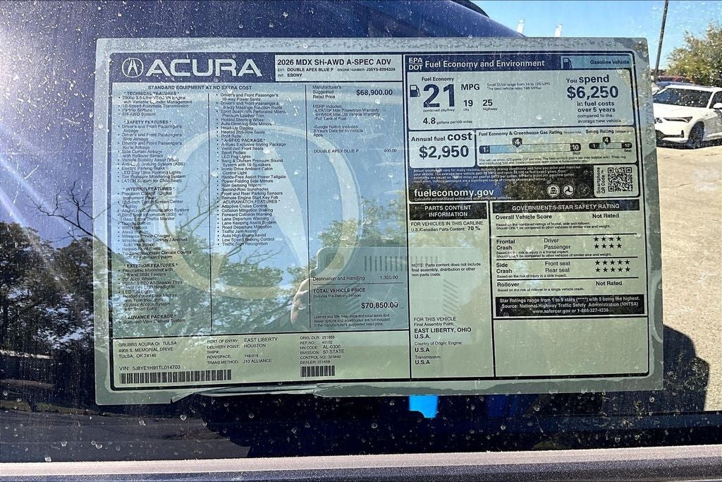 2026 Acura MDX A-Spec Advance Package SH-AWD