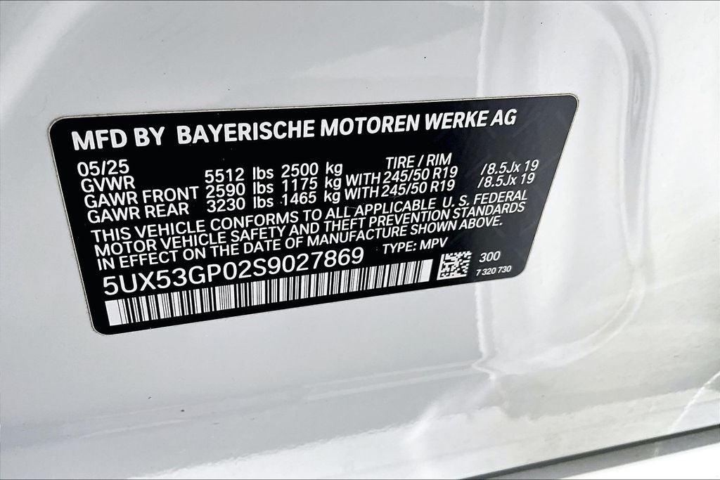 2025 BMW X3 30 xDrive M Sport