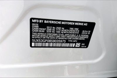 2025 BMW X3 30 xDrive
