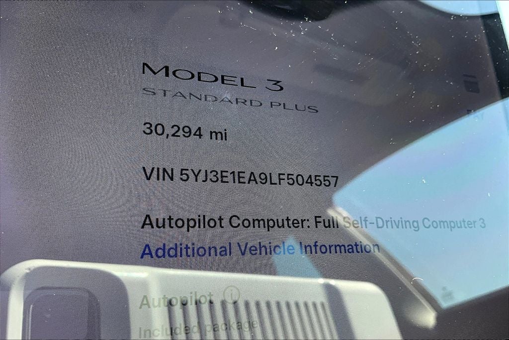 2020 Tesla Model 3 Standard Range Plus