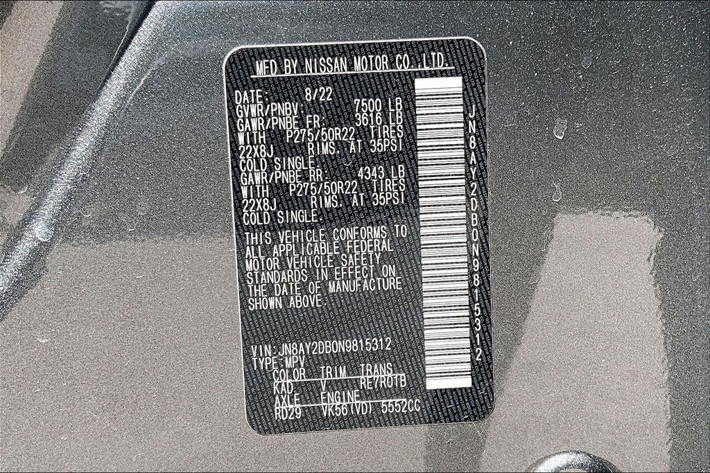 2022 Nissan Armada Platinum