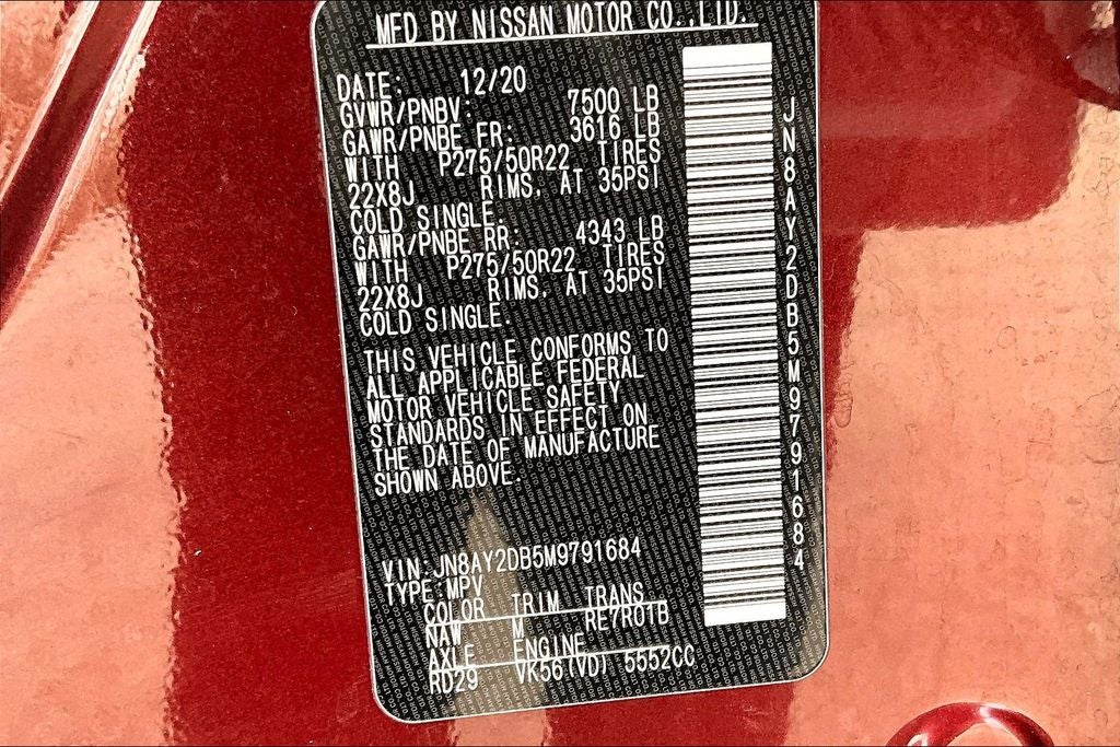 2021 Nissan Armada Platinum