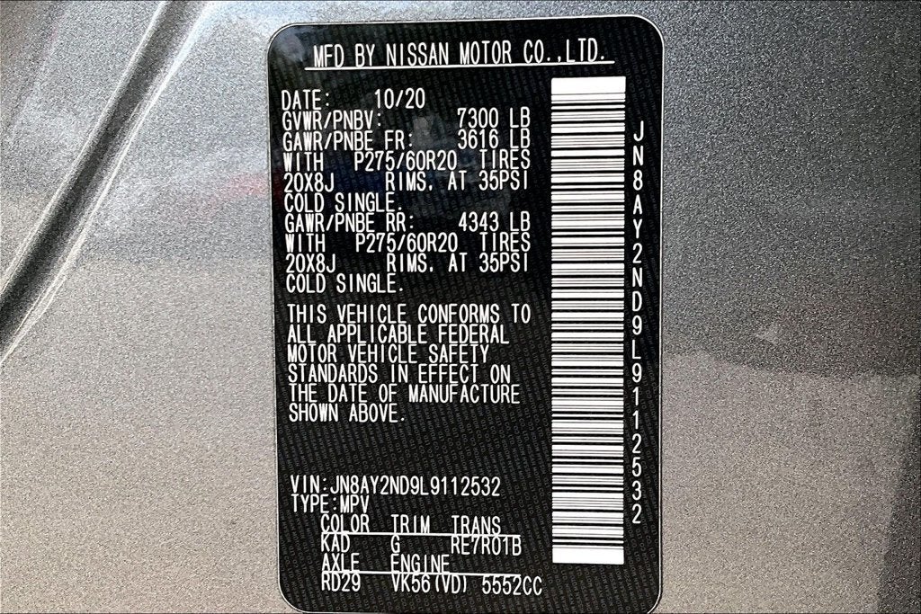 2020 Nissan Armada Platinum