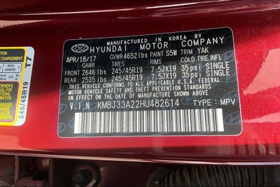 2017 Hyundai Tucson Limited