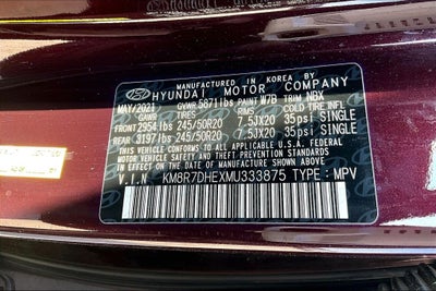 2021 Hyundai Palisade Calligraphy