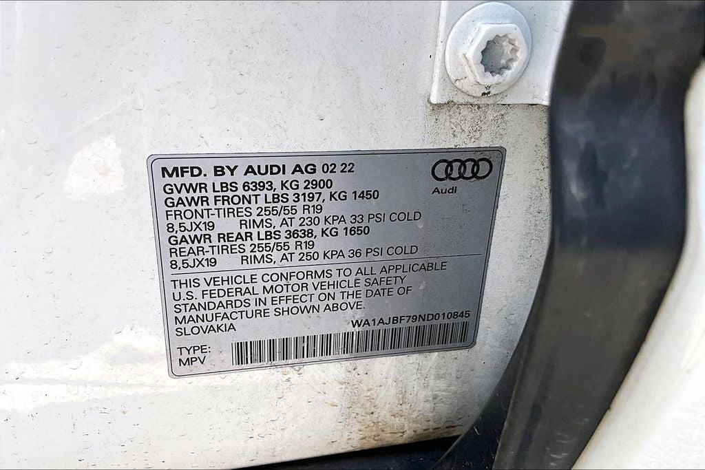 2022 Audi Q7 45 Premium quattro
