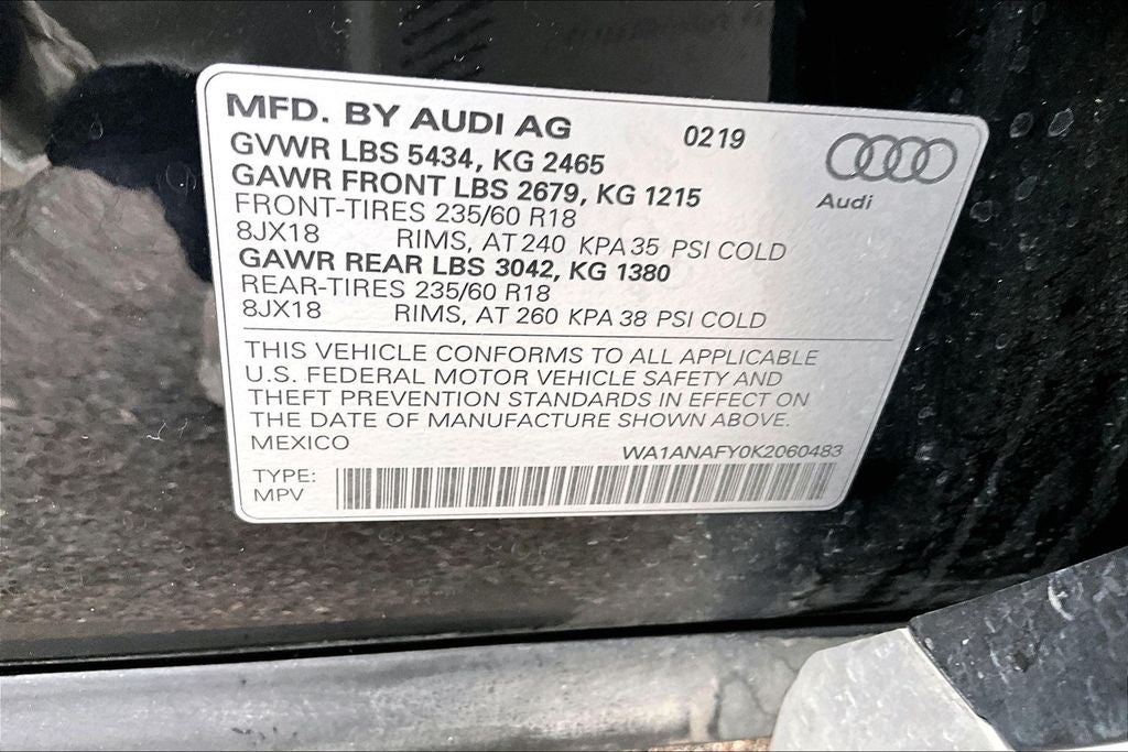2019 Audi Q5 2.0T Premium quattro