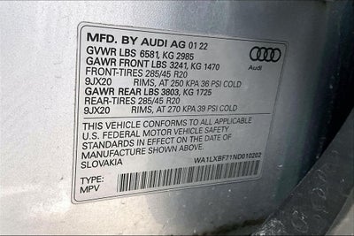 2022 Audi Q7 55 Premium Plus quattro