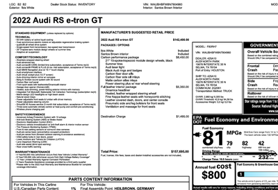 2022 Audi RS e-tron GT Base quattro