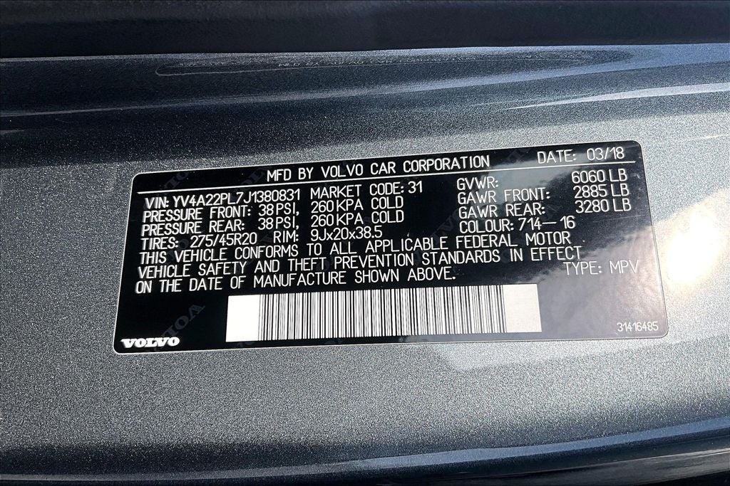 2018 Volvo XC90 T6 Inscription