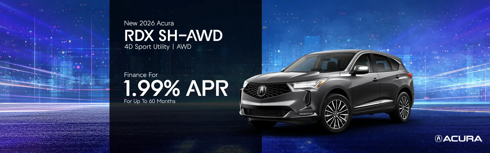 Finance a New 2026 Acura RDX SH-AWD